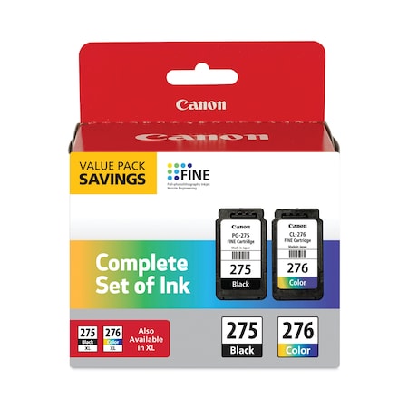 Canon Multipack Ink, (PGI-275; CLI-276), Black/Cyan/Magenta/Yellow 4988C005